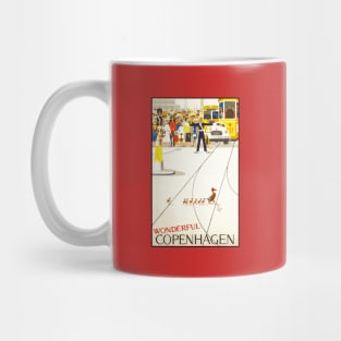 Wonderful Copenhagen travel ad Mug